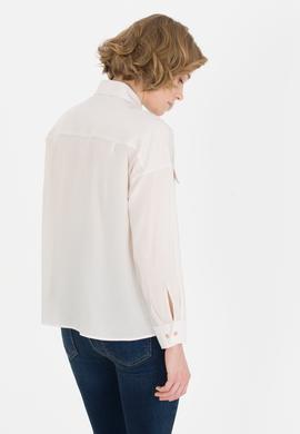 Kadın Ekru Uzun Kollu Gömlek - 50255143006