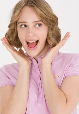 Kadın Manolya Polo Yaka Örme Elbise - 50269546032