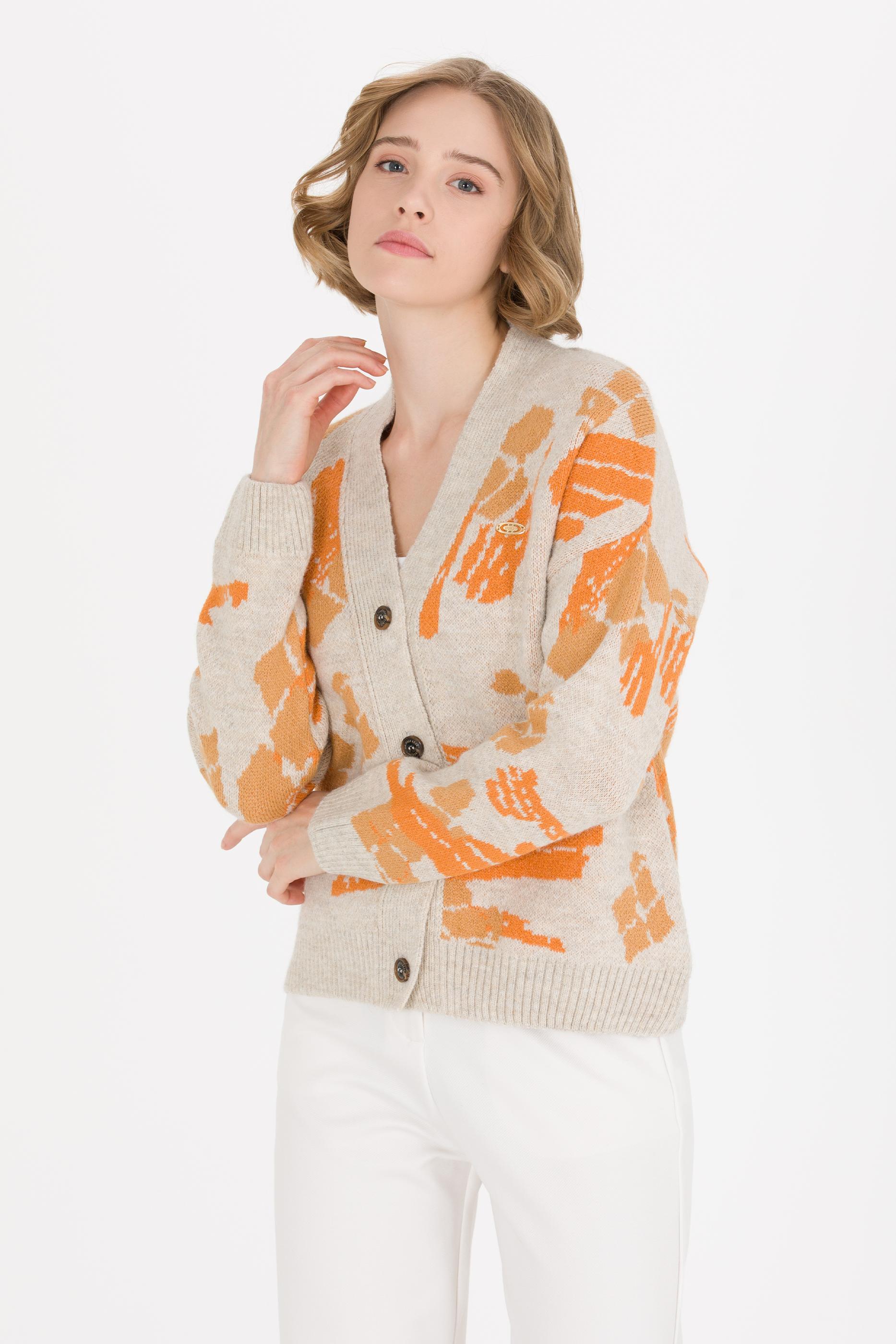 Kadın Taş Triko Hırka