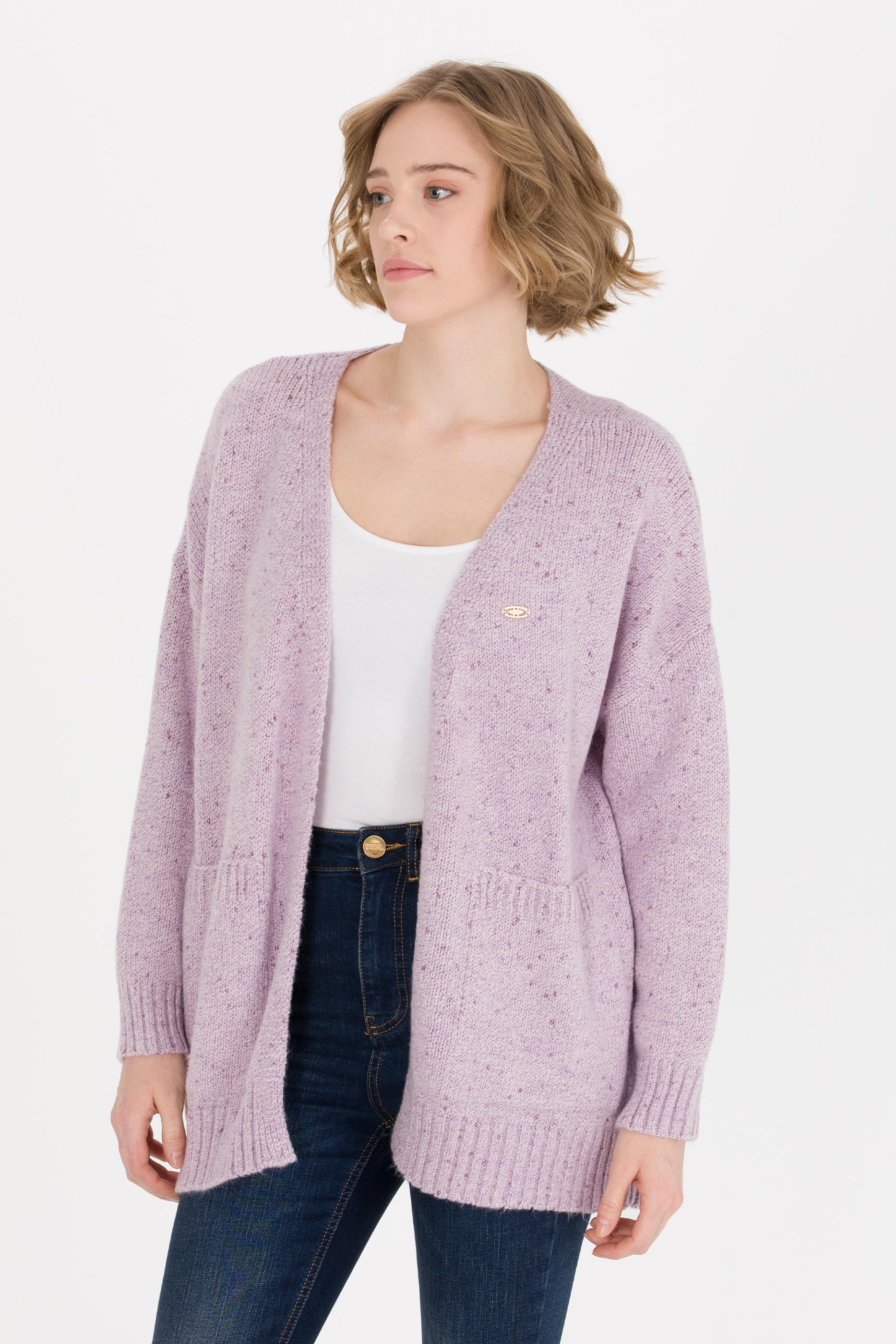 Kadın Manolya Triko Hırka