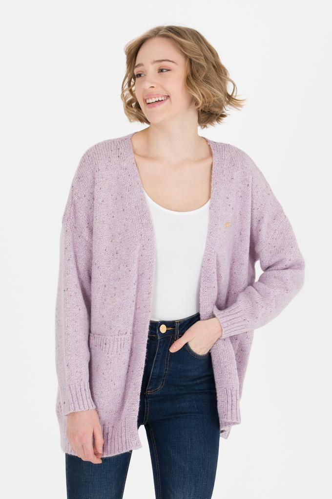 Kadın Manolya Triko Hırka