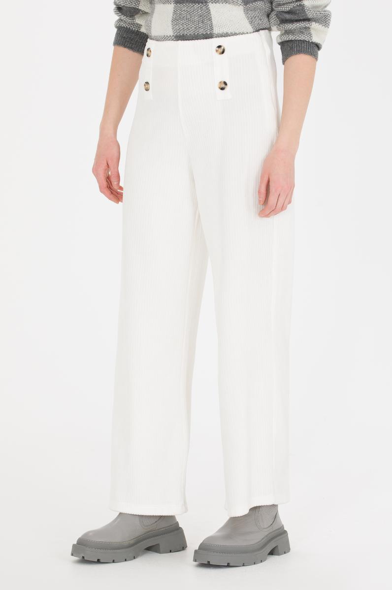 Kadın Ekru Örme Pantolon