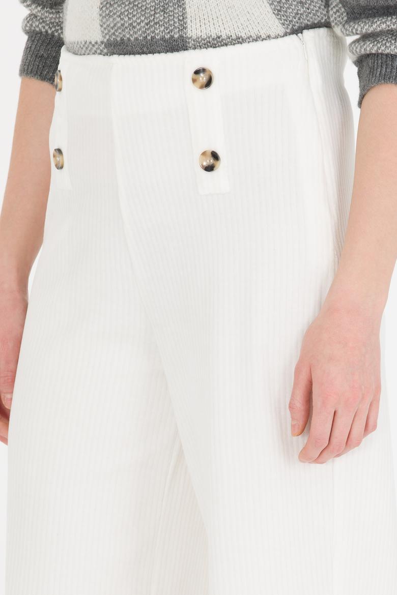 Kadın Ekru Örme Pantolon - 50256500004