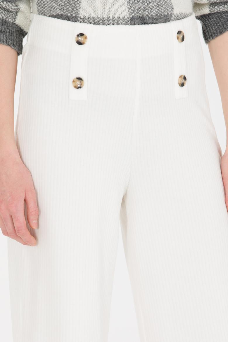 Kadın Ekru Örme Pantolon - 50256500004