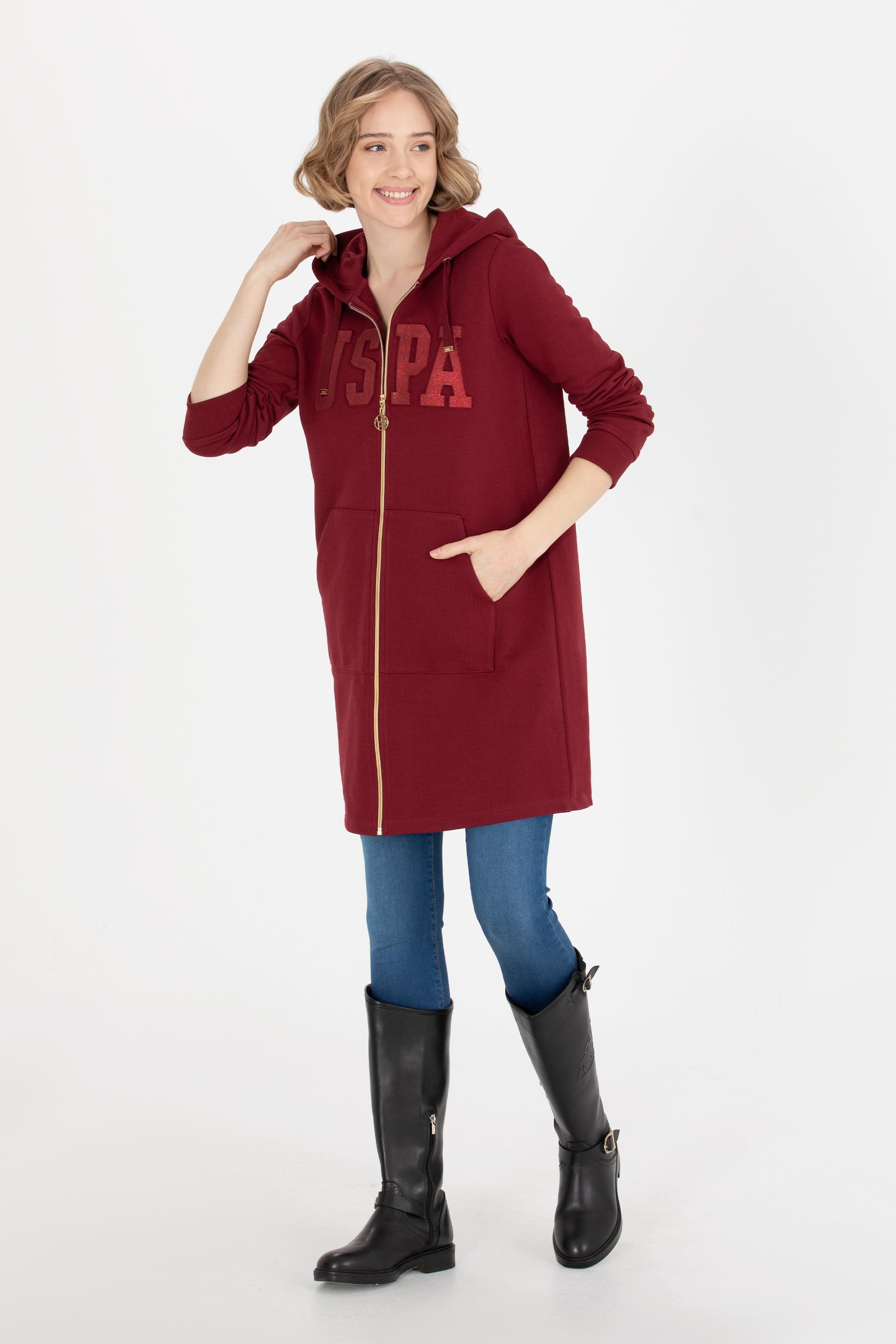 Kadın Vişne Sweatshirt