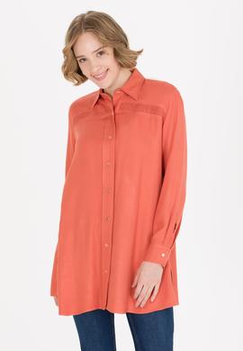 Kadın Kiremit Uzun Kollu Gömlek - 50254435005