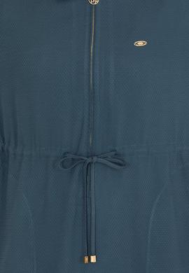 Kadın İndigo Dokuma Elbise - 50253678026