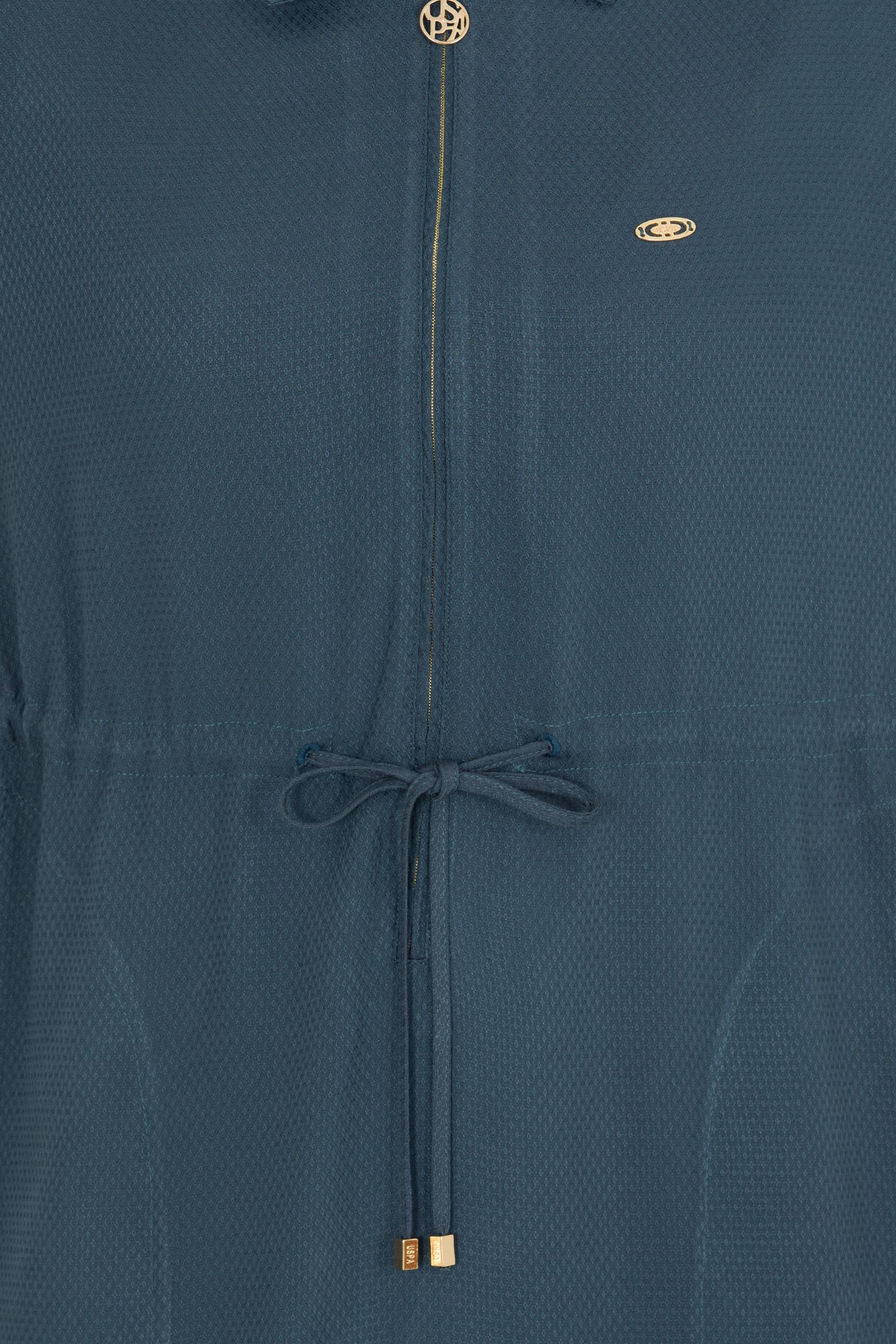 Kadın İndigo Dokuma Elbise