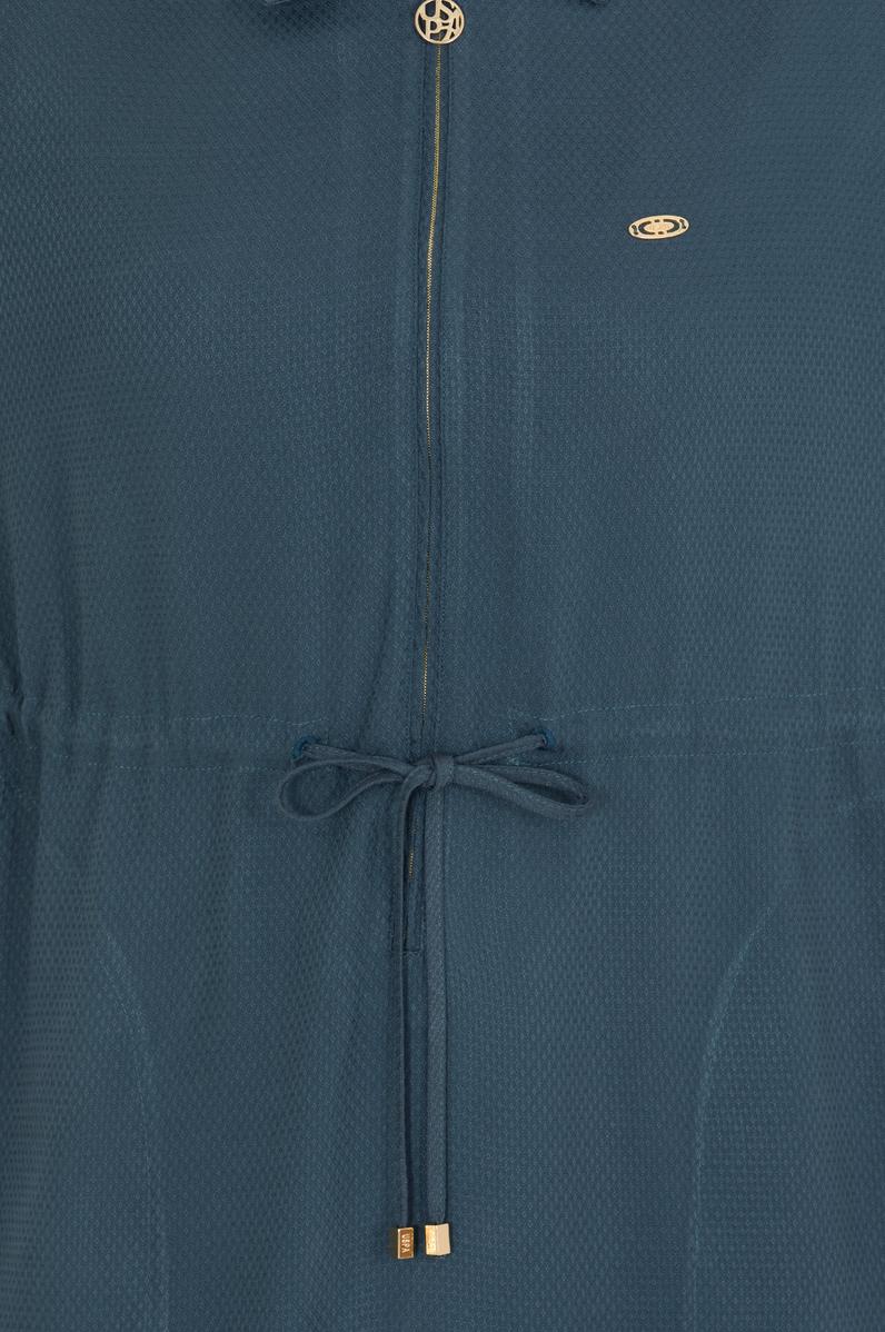 Kadın İndigo Dokuma Elbise