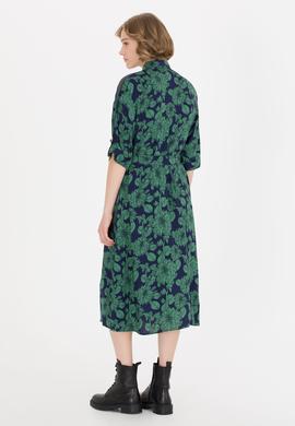 Kadın Lacivert Dokuma Elbise - 50254776013