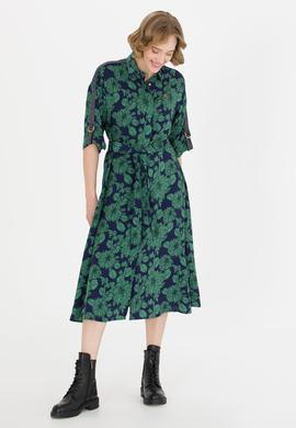 Kadın Lacivert Dokuma Elbise - 50254776013