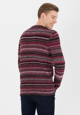 Erkek Vişne Bisiklet Yaka Triko Kazak - 50256682008