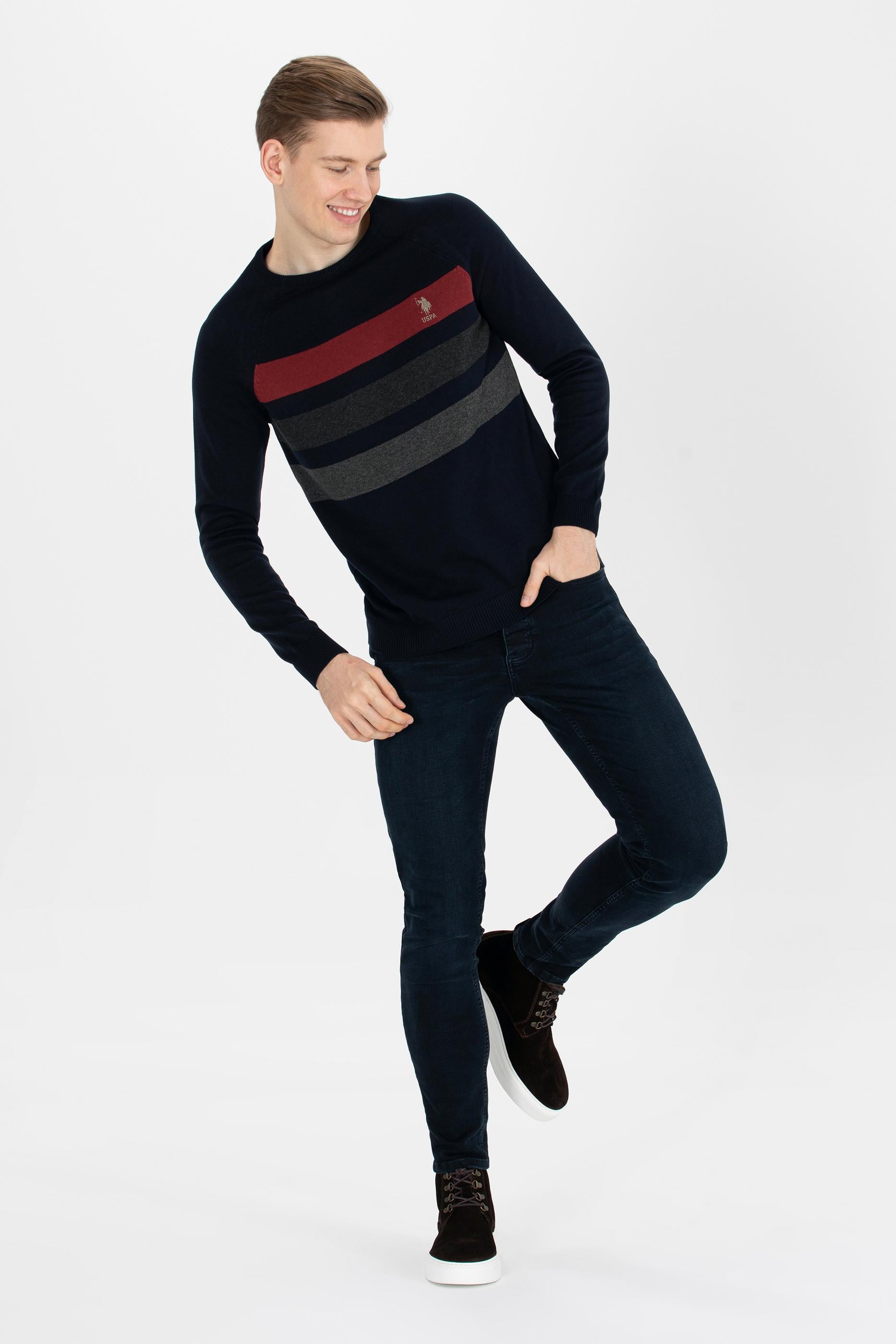 Erkek Lacivert Kazak