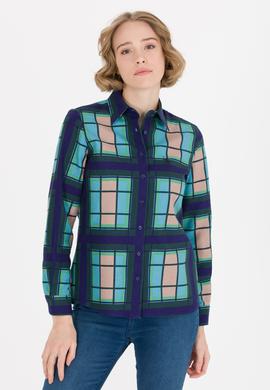 Kadın Yeşil Uzun Kollu Gömlek - 50253327006