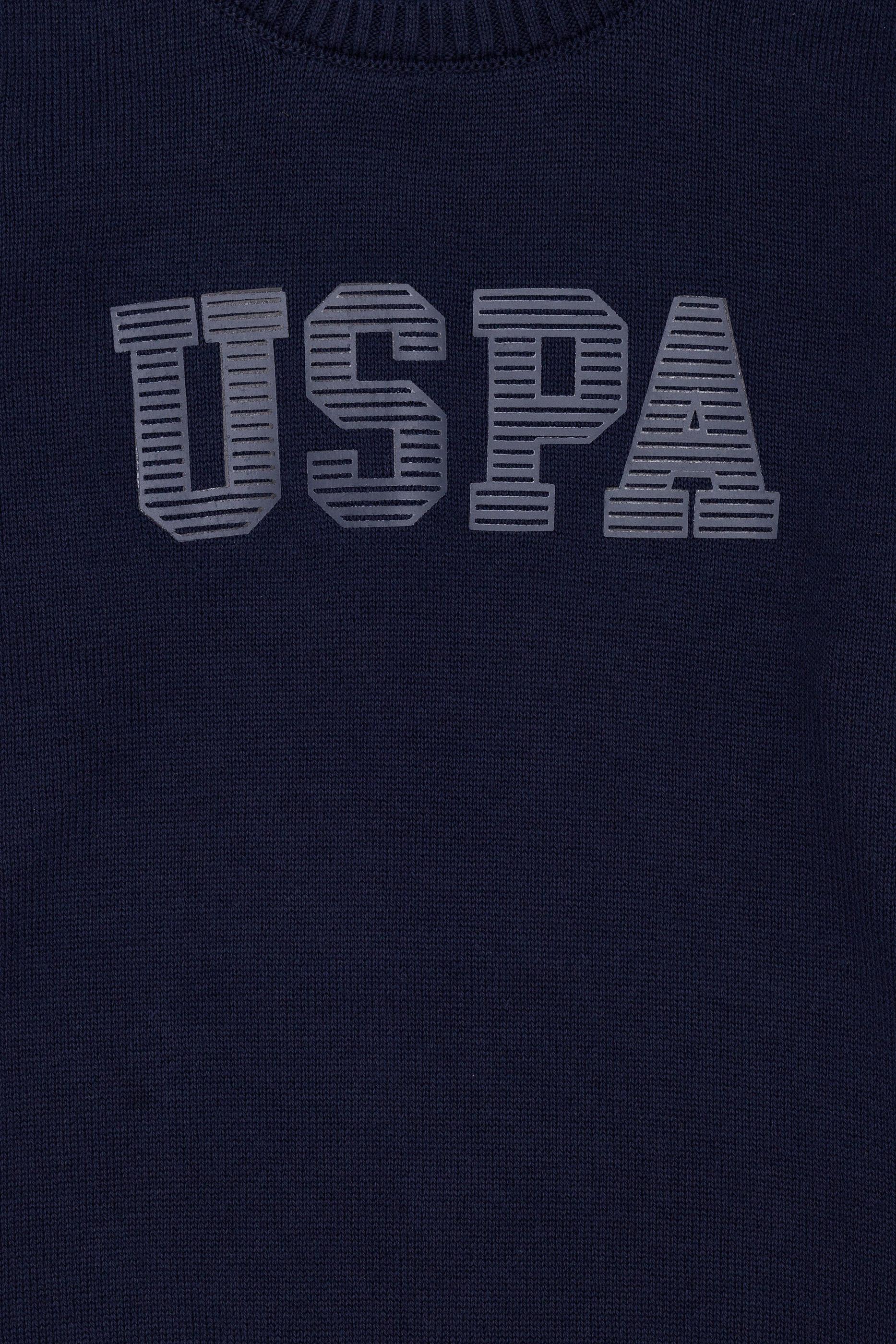 Erkek Çocuk Lacivert Bisiklet Yaka Triko Kazak