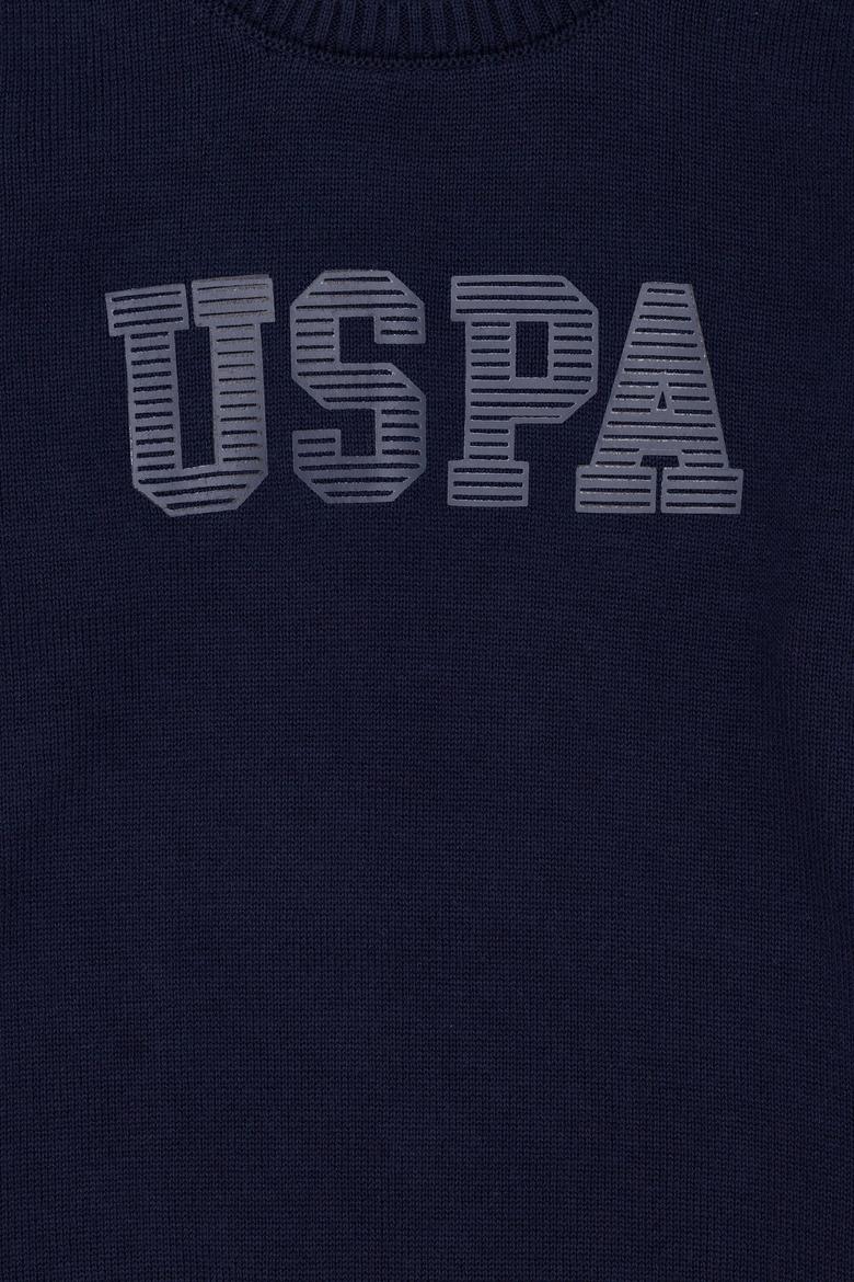 Erkek Çocuk Lacivert Bisiklet Yaka Triko Kazak - 50260600013