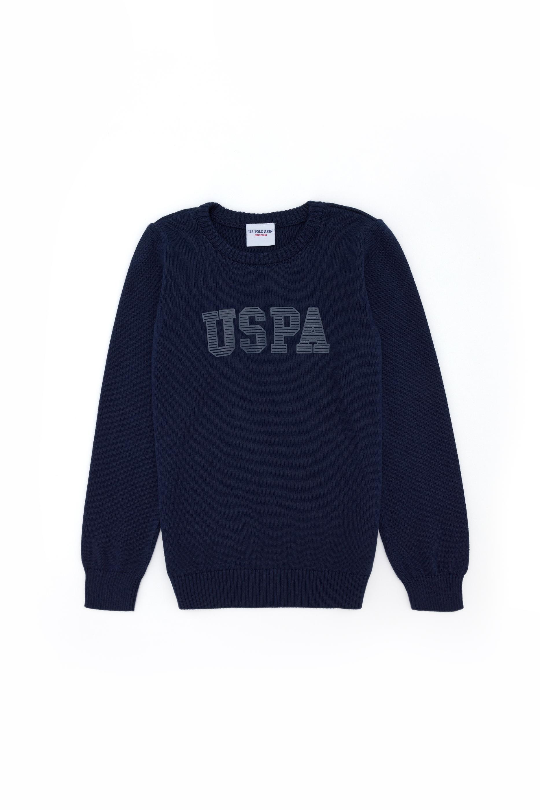 Erkek Çocuk Lacivert Bisiklet Yaka Triko Kazak