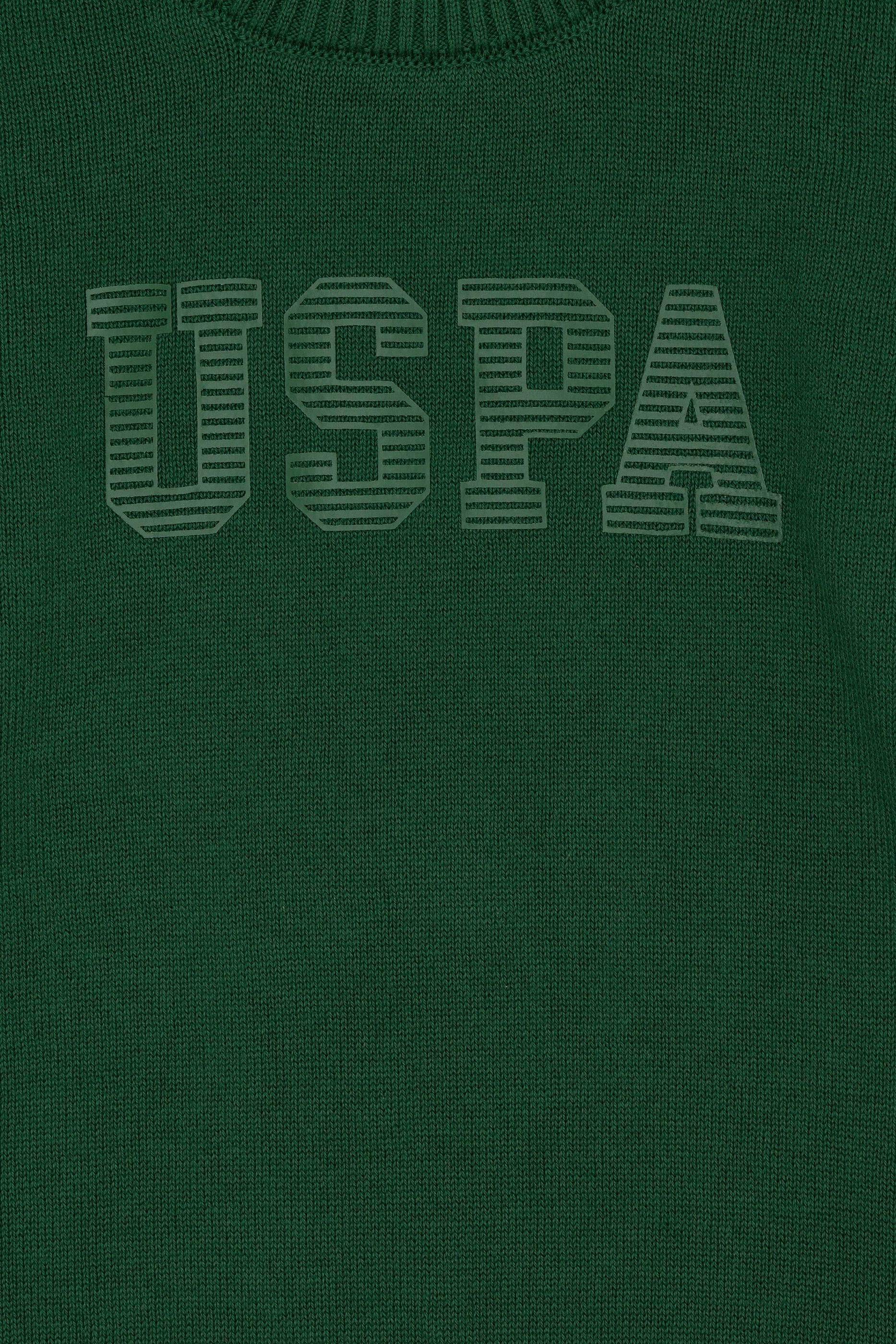 Erkek Çocuk Yeşil Bisiklet Yaka Triko Kazak