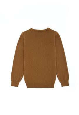 Erkek Çocuk Taba Bisiklet Yaka Triko Kazak - 50260600036