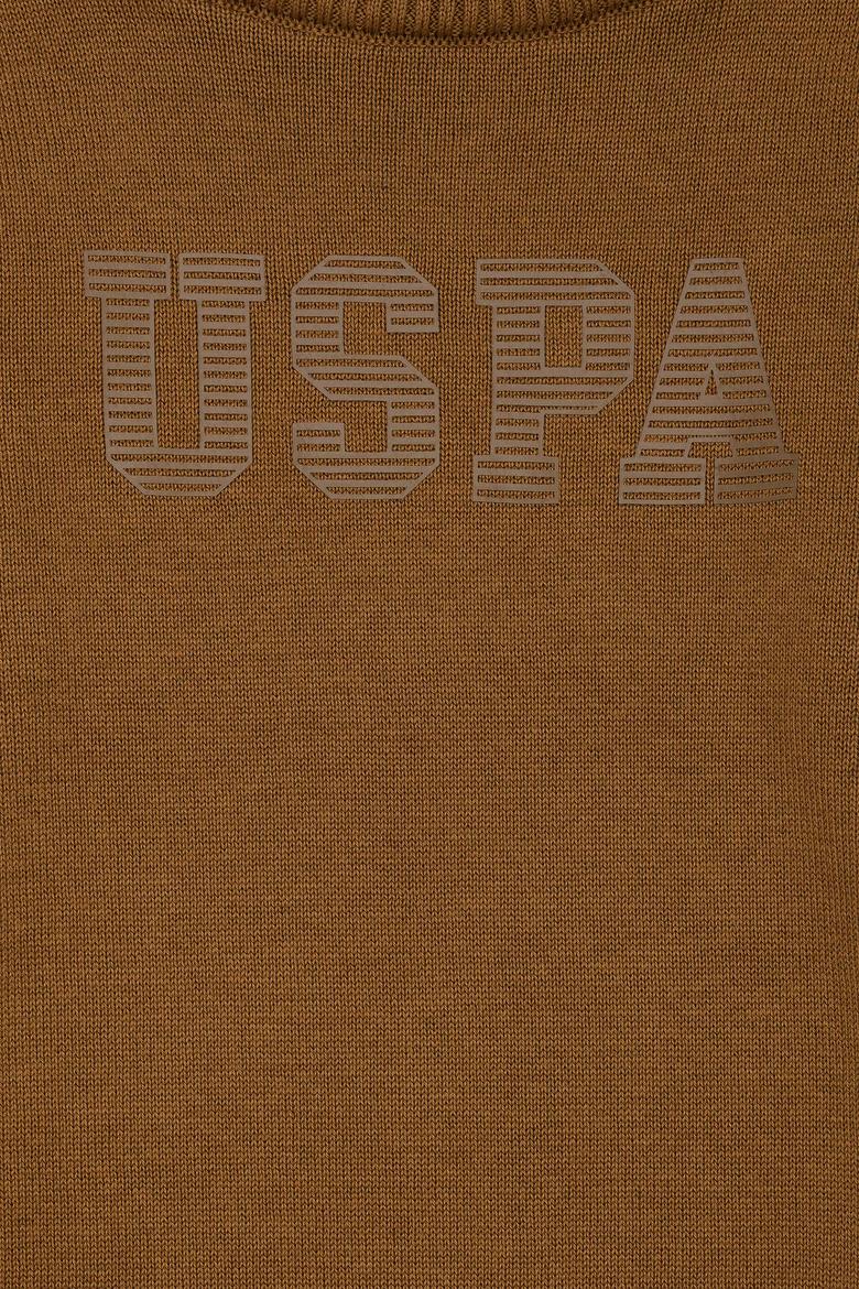 Erkek Çocuk Taba Bisiklet Yaka Triko Kazak - 50260600036