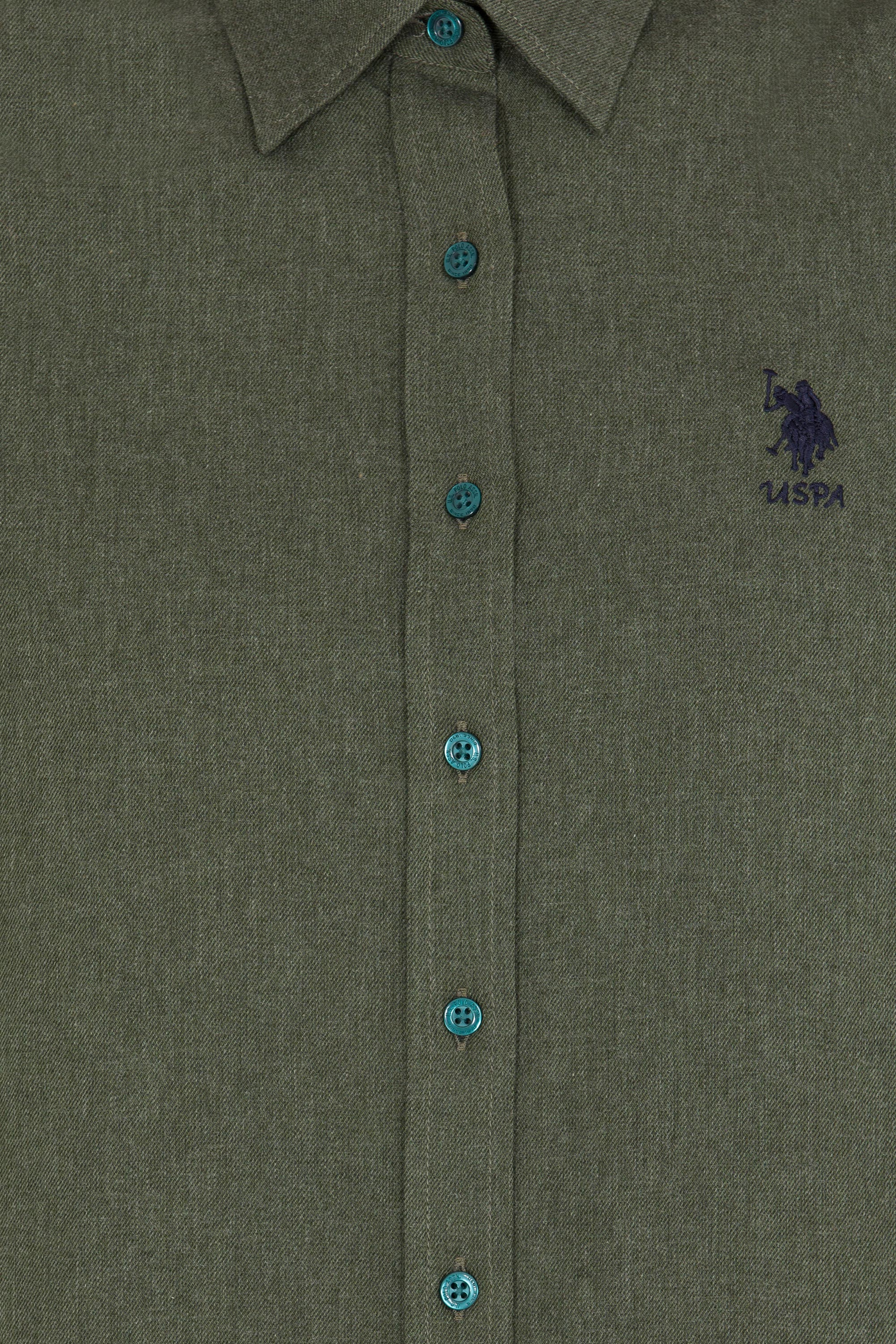 Kadın Yeşil Uzun Kollu Gömlek - Image 6