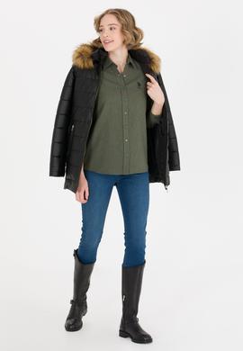 Kadın Yeşil Uzun Kollu Gömlek - 50262277010