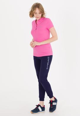 Kadın Pembe Basic Polo Yaka Tişört - 50266348017