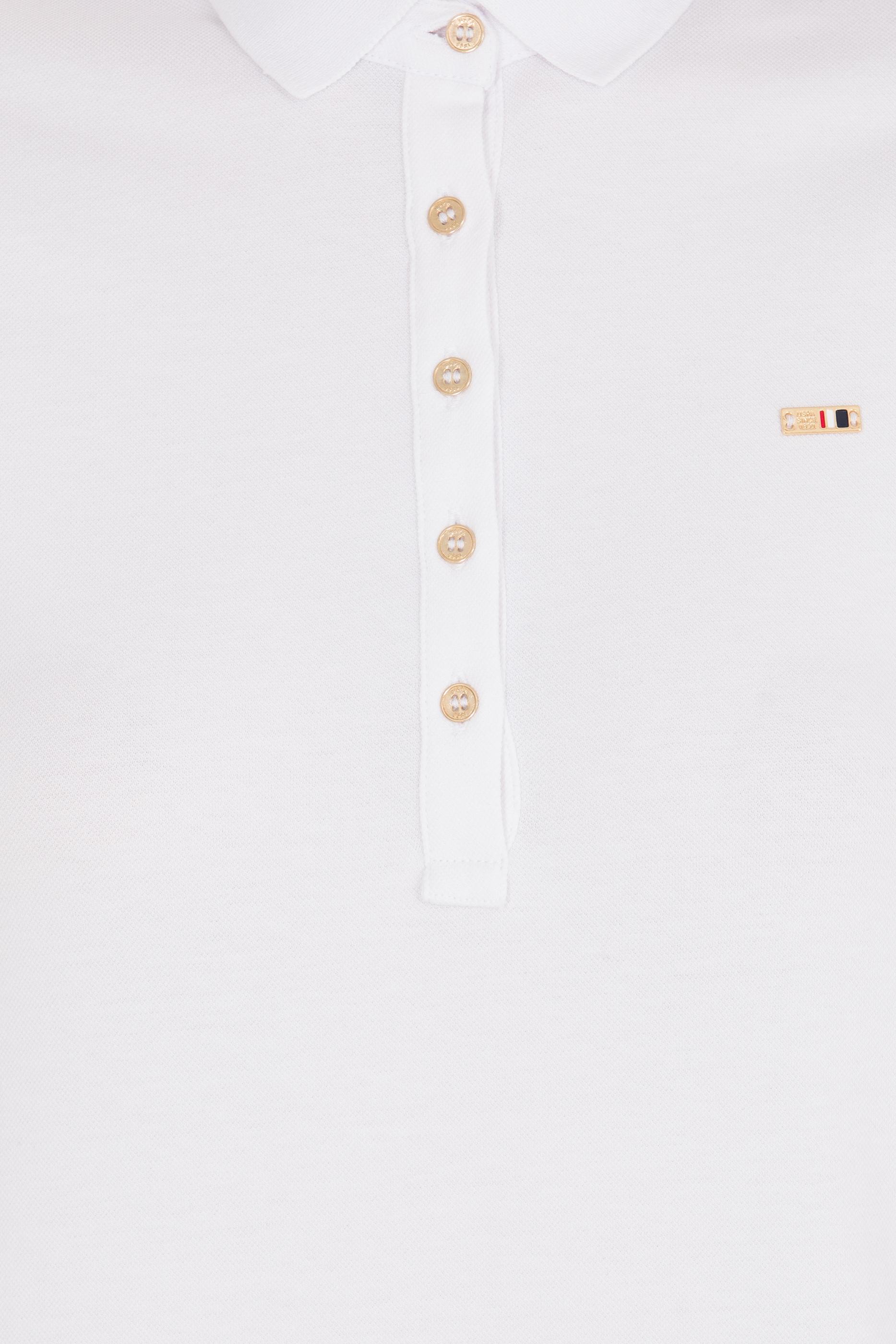 Kadın Beyaz Polo Yaka Örme Elbise