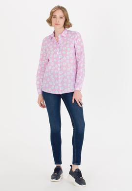 Kadın Manolya Uzun Kollu Gömlek - 50263742018