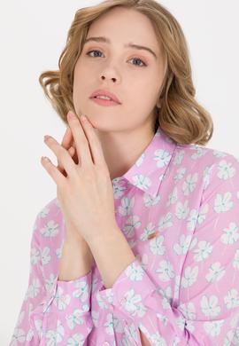 Kadın Manolya Uzun Kollu Gömlek - 50263742018