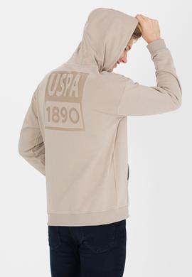 Erkek Taş Kapüşonlu Sweatshirt - 50253234013