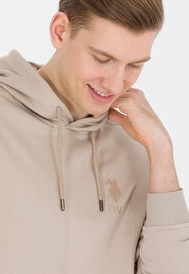 Erkek Taş Kapüşonlu Sweatshirt - 50253234013