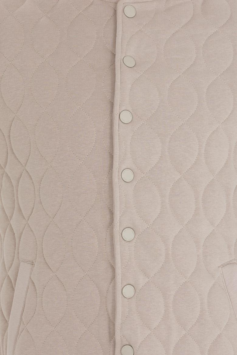 Erkek Taş Dik Yaka Örme Hırka - 50254563007