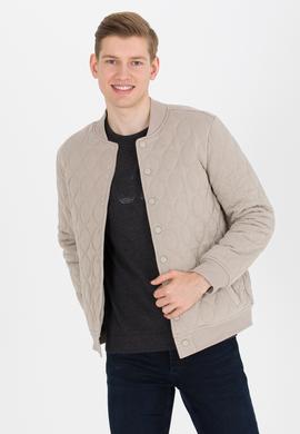 Erkek Taş Dik Yaka Örme Hırka - 50254563007