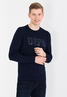 Erkek Lacivert Bisiklet Yaka Triko Kazak - 50258145006