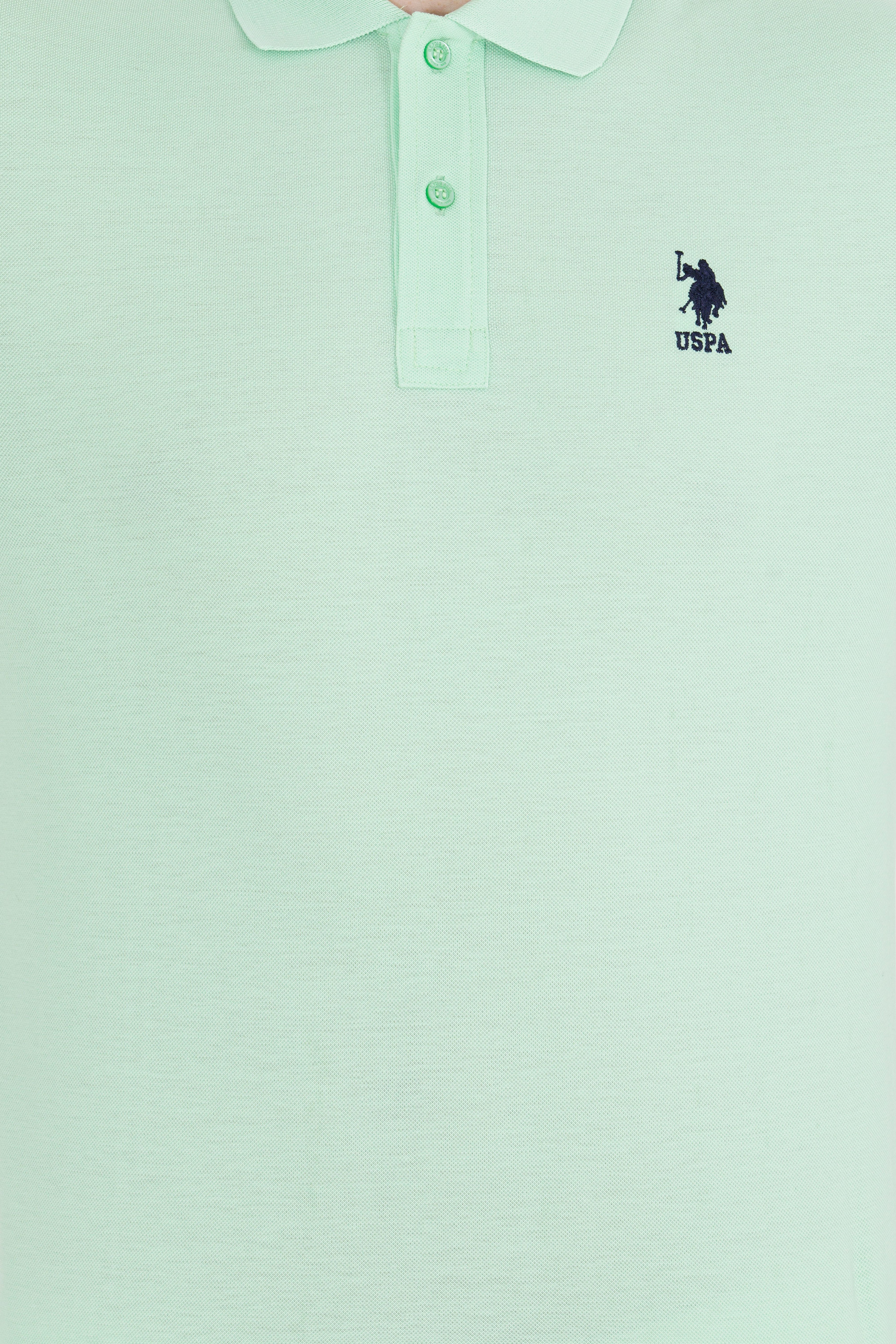Erkek Mint Yeşili Basic Polo Yaka Tişört - Image 6