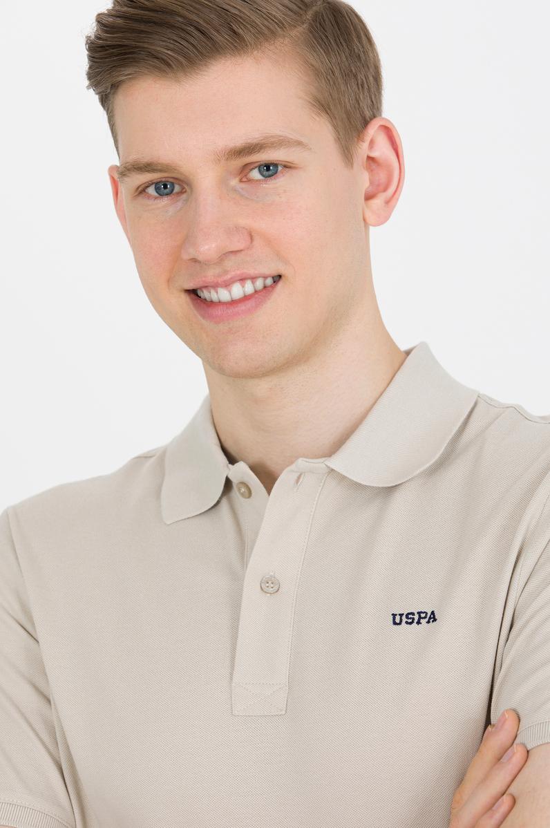 Erkek Taş Basic Polo Yaka Tişört