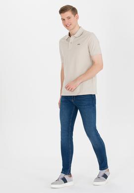 Erkek Taş Basic Polo Yaka Tişört - 50264892208