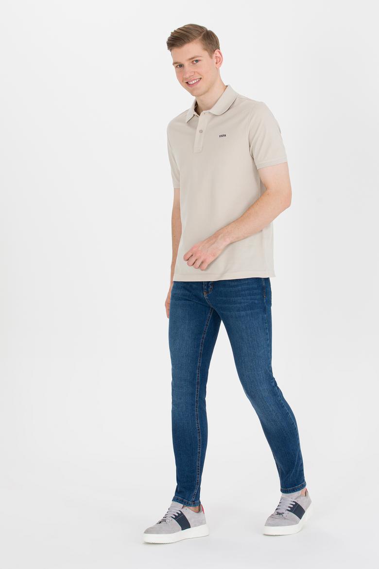 Erkek Taş Basic Polo Yaka Tişört - 50264892208