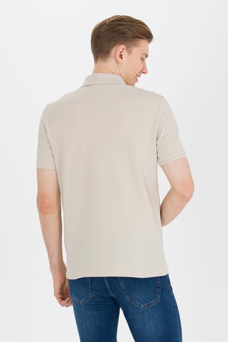 Erkek Taş Basic Polo Yaka Tişört - 50264892208