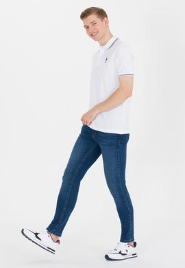 Erkek Beyaz Basic Polo Yaka Tişört - 50264906011