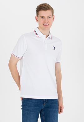 Erkek Beyaz Basic Polo Yaka Tişört - 50264906011
