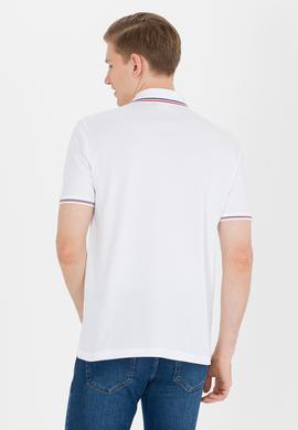 Erkek Beyaz Basic Polo Yaka Tişört - 50264906011