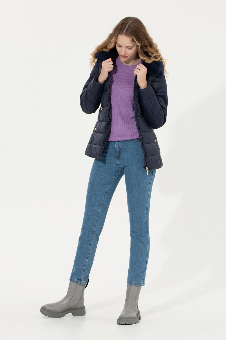 Kadın Lacivert Mont - 50252522032