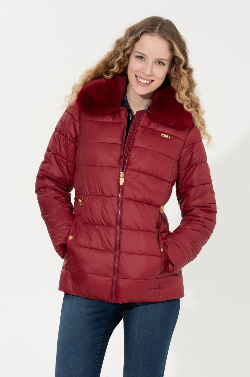 Kadın Kırmızı Mont