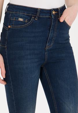 Kadın Koyu Mavi Skinny Hight Waist Fit Jean Pantolon - 50256761013
