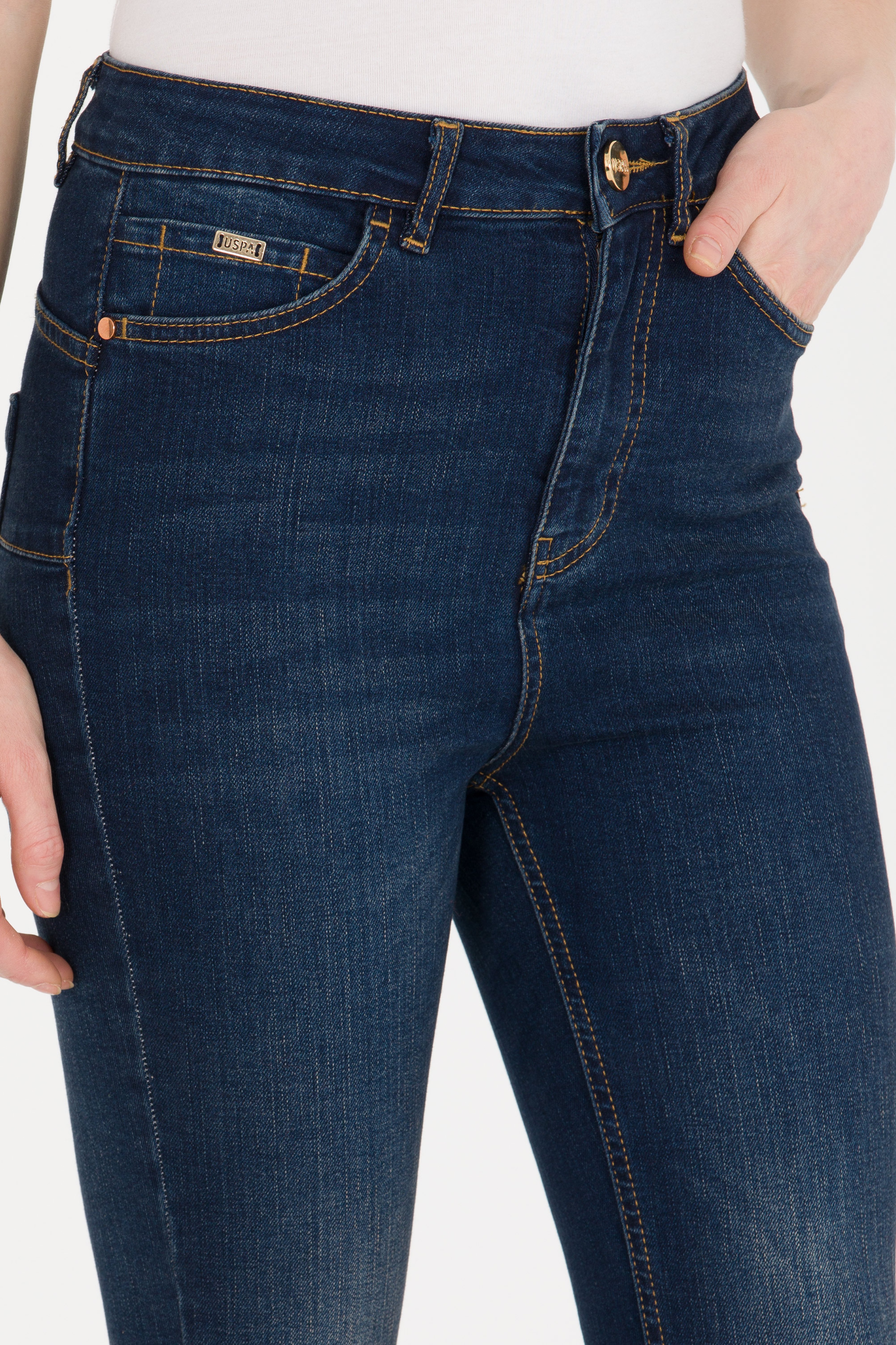 Kadın Koyu Mavi Skinny Hight Waist Fit Jean Pantolon