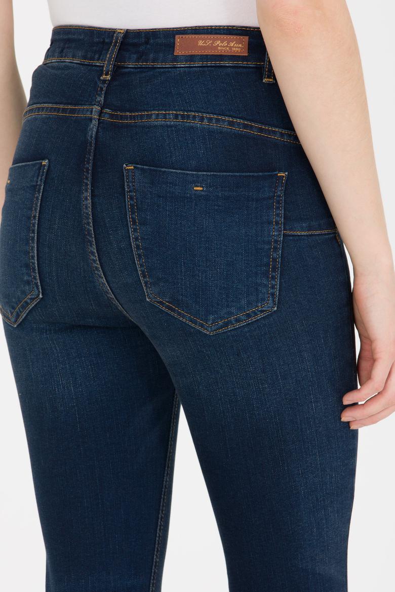 Kadın Koyu Mavi Skinny Hight Waist Fit Jean Pantolon - 50256761013