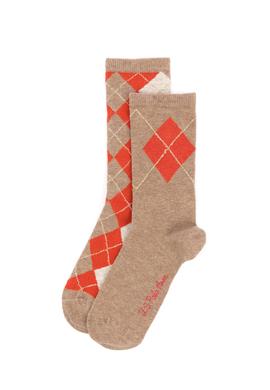 Kadın Camel Melanj Çorap - 50258110001