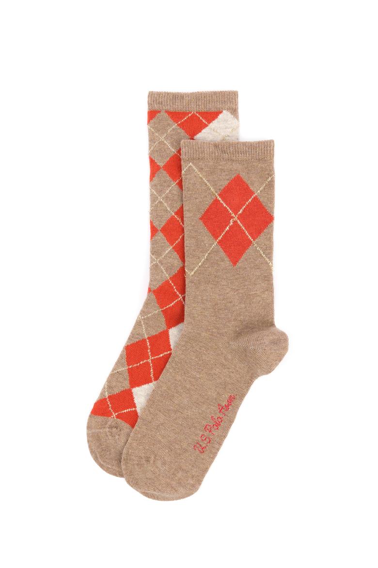 Kadın Camel Melanj Çorap